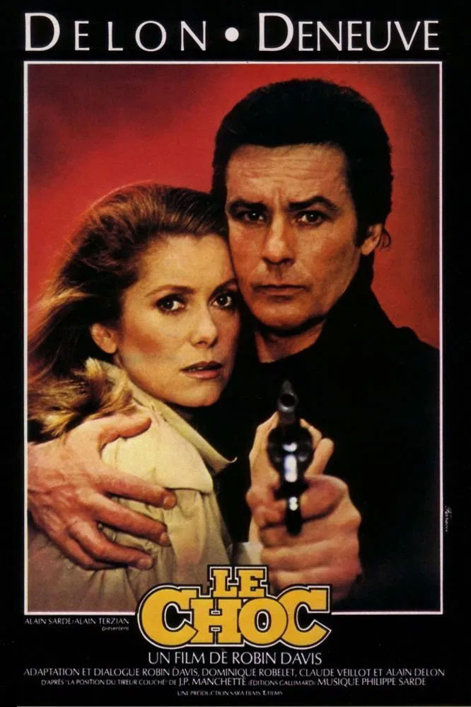 Le Choc 1982 affiche du film avec Delon et Deneuve