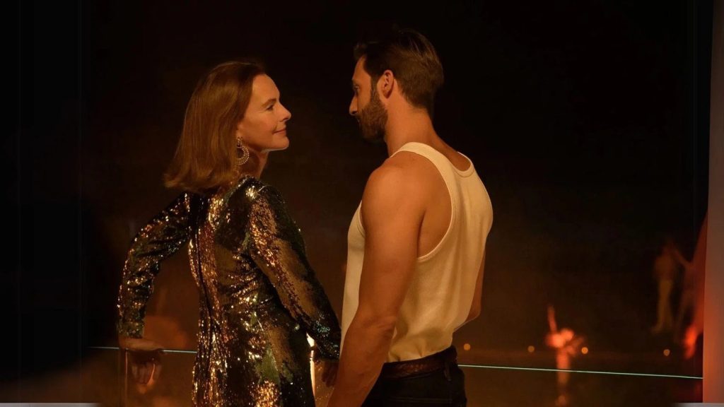 Carole Bouquet face à Guillaume Labbé dans Escort Boys saison 2