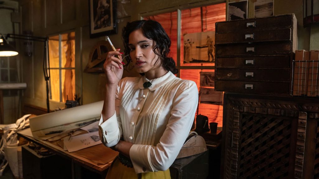 Sofia Boutella dans le rôle d Eve Mansour série SAS Rogue Heroes