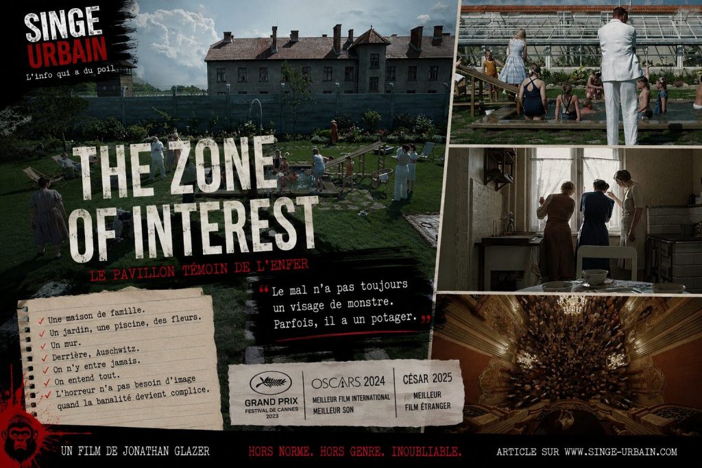 Composition graphique Singe-Urbain autour du film The Zone of Interest de Jonathan Glazer