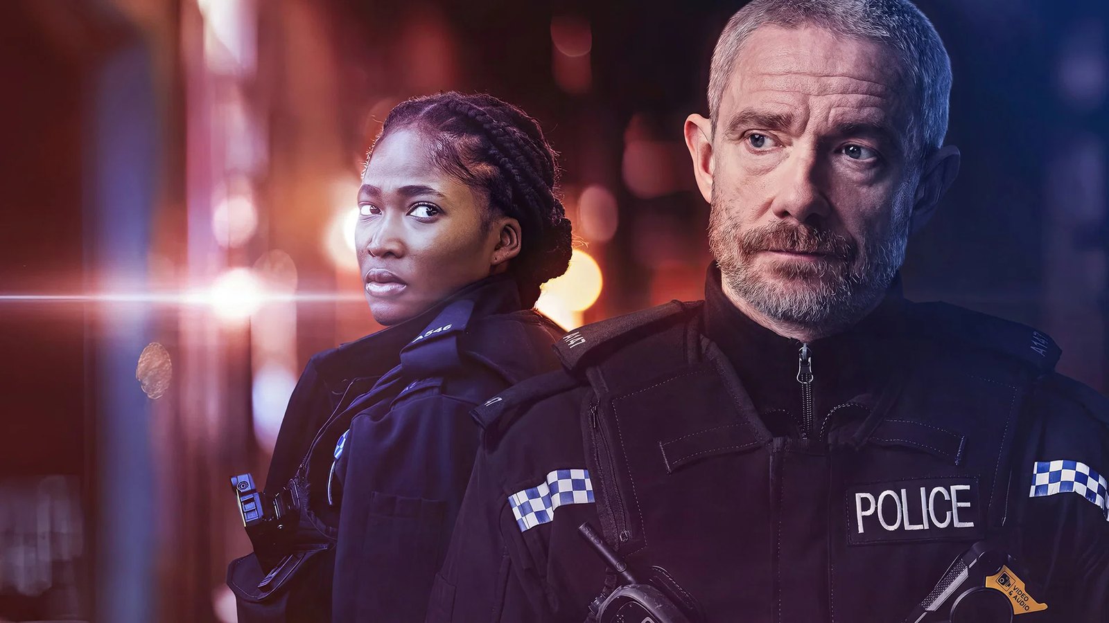Martin Freeman et Adelayo Adedayo en policiers dans la série The Responder