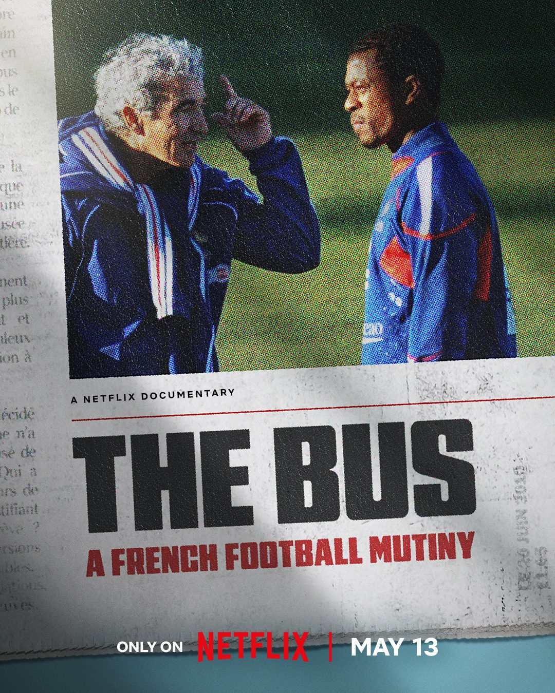 Affiche du documentaire Le Bus avec Raymond Domenech et Nicolas Anelka