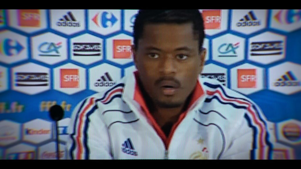 Patrice Evra en conférence de presse à Knysna
